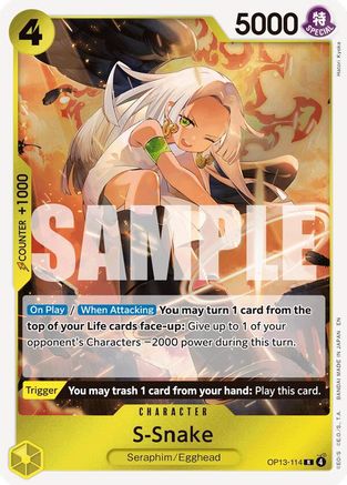 S-Snake (OP13-114) - Foil Rare - Carrying On His Will