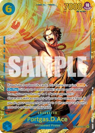 Portgas.D.Ace (119) (SP) (OP13-119) - Foil Secret Rare - Carrying On His Will