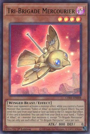 Tri-Brigade Mercourier (CH01-EN008) - Ultra Rare - 1st Edition - THE CHRONICLES DECK: The Fallen & The Virtuous (All-Foil Edition)