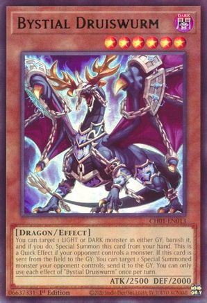 Bystial Druiswurm (CH01-EN013) - Ultra Rare - 1st Edition - THE CHRONICLES DECK: The Fallen & The Virtuous (All-Foil Edition)