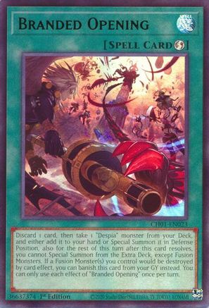 Branded Opening (CH01-EN023) - Ultra Rare - THE CHRONICLES DECK: The Fallen & The Virtuous (All-Foil Edition)
