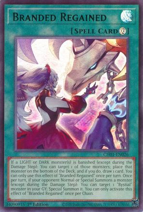 Branded Regained (CH01-EN026) - Ultra Rare - THE CHRONICLES DECK: The Fallen & The Virtuous (All-Foil Edition)