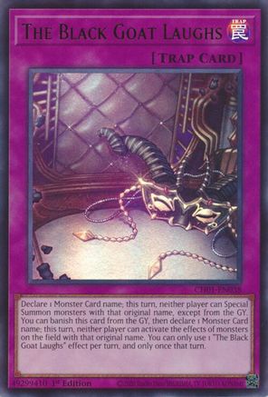 The Black Goat Laughs (CH01-EN038) - Ultra Rare - THE CHRONICLES DECK: The Fallen & The Virtuous (All-Foil Edition)