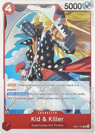 Kid & Killer - EB01-003 (EB01-003) - Normal Rare - Learn Together Deck Set