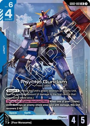 Psycho Gundam (GD02-001) - Holofoil - Dual Impact