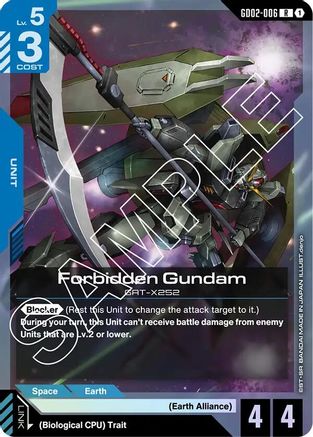 Forbidden Gundam (GD02-006) - Holofoil - Dual Impact