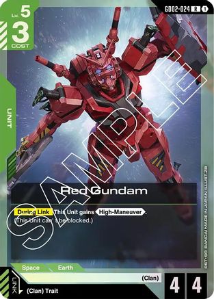 Red Gundam (GD02-024) - Holofoil - Dual Impact