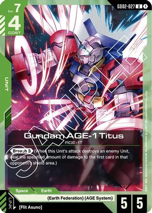 Gundam AGE-1 Titus (GD02-027) (GD02-027) -  - Dual Impact