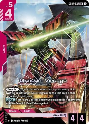 Gundam Virsago (GD02-037) - Holofoil - Dual Impact