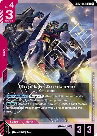 Gundam Ashtaron (GD02-040) - Holofoil - Dual Impact