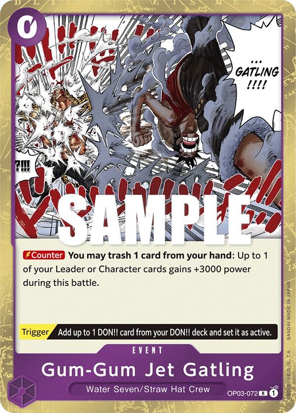 Gum-Gum Jet Gatling OP03-072 (Pillars of Strength)  - Foil