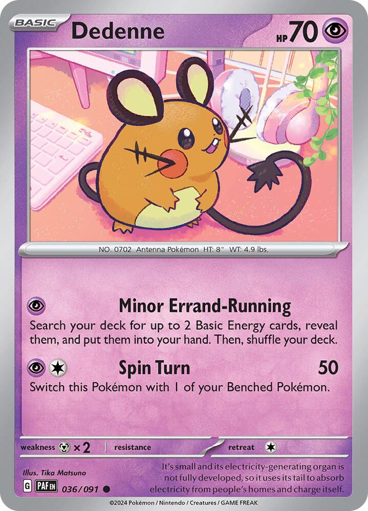 Dedenne 036/091 (SV: Paldean Fates) 
