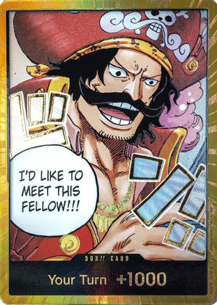 DON!! Card (Gol.D.Roger) (Gold) - Foil DON!! - Carrying On His Will