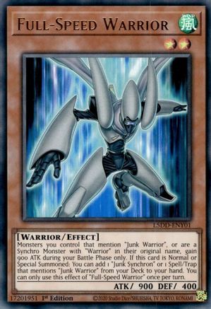 Full-Speed Warrior (L5DD-ENY01) -  - 1st Edition - Legendary 5D's Decks