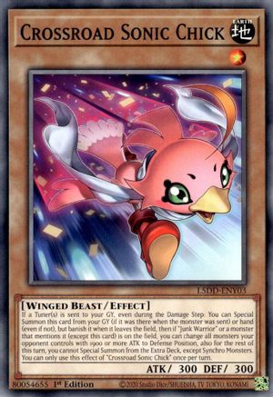 Crossroad Sonic Chick (L5DD-ENY03) - Common - Legendary 5D's Decks
