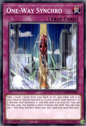 One-Way Synchro (L5DD-ENY06) -  - 1st Edition - Legendary 5D's Decks