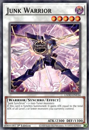 Junk Warrior (L5DD-ENY34) -  - 1st Edition - Legendary 5D's Decks