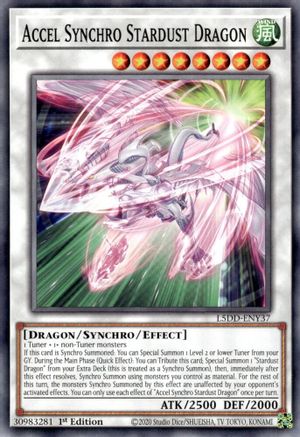 Accel Synchro Stardust Dragon (L5DD-ENY37) -  - 1st Edition - Legendary 5D's Decks