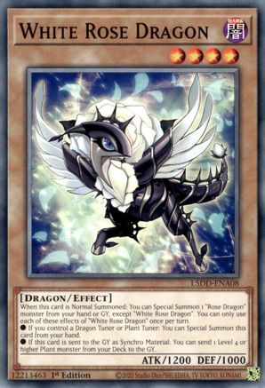 White Rose Dragon (L5DD-ENA08) -  - 1st Edition - Legendary 5D's Decks