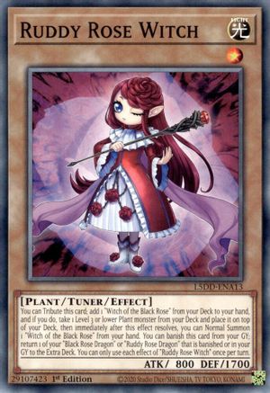 Ruddy Rose Witch (L5DD-ENA13) - Common - Legendary 5D's Decks
