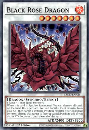 Black Rose Dragon (L5DD-ENA26) -  - 1st Edition - Legendary 5D's Decks
