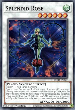 Splendid Rose (L5DD-ENA27) -  - 1st Edition - Legendary 5D's Decks
