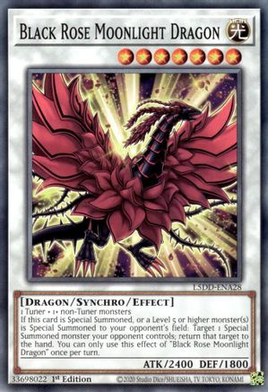 Black Rose Moonlight Dragon (L5DD-ENA28) -  - 1st Edition - Legendary 5D's Decks