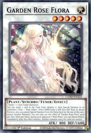 Garden Rose Flora (L5DD-ENA33) -  - 1st Edition - Legendary 5D's Decks
