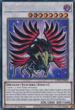 Black-Winged Dragon (L5DD-ENS03) (L5DD-ENS03) -  - 1st Edition - Legendary 5D's Decks