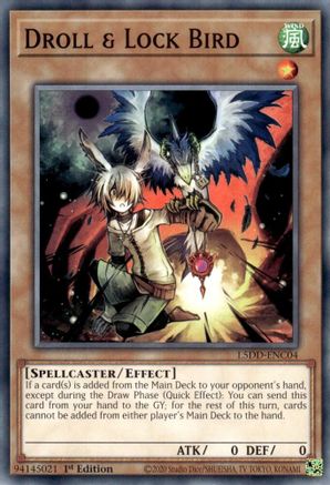 Droll & Lock Bird (L5DD-ENC04) -  - 1st Edition - Legendary 5D's Decks