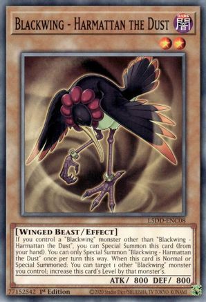 Blackwing - Harmattan the Dust (L5DD-ENC08) - Common - Legendary 5D's Decks