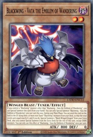 Blackwing - Vata the Emblem of Wandering (L5DD-ENC12) -  - 1st Edition - Legendary 5D's Decks