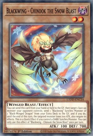 Blackwing - Chinook the Snow Blast (L5DD-ENC14) -  - 1st Edition - Legendary 5D's Decks