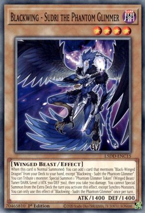 Blackwing - Sudri the Phantom Glimmer (L5DD-ENC15) -  - 1st Edition - Legendary 5D's Decks