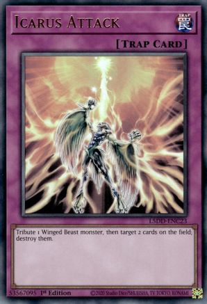 Icarus Attack (L5DD-ENC23) - Ultra Rare - 1st Edition - Legendary 5D's Decks