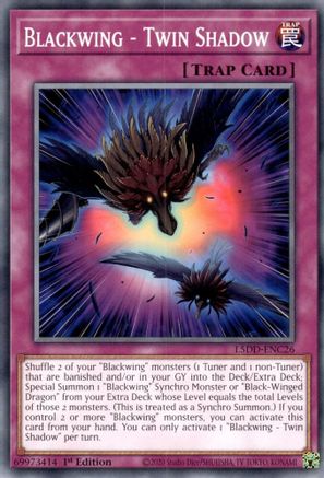 Blackwing - Twin Shadow (L5DD-ENC26) -  - 1st Edition - Legendary 5D's Decks
