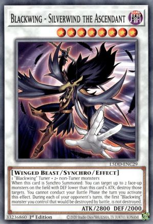 Blackwing - Silverwind the Ascendant (L5DD-ENC29) -  - 1st Edition - Legendary 5D's Decks