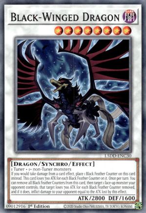 Black-Winged Dragon (L5DD-ENC30) (L5DD-ENC30) -  - 1st Edition - Legendary 5D's Decks