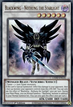 Blackwing - Nothung the Starlight (L5DD-ENC31) -  - 1st Edition - Legendary 5D's Decks