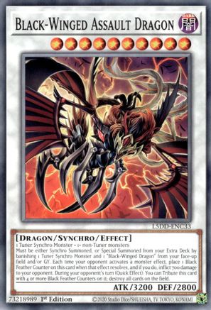 Black-Winged Assault Dragon (L5DD-ENC33) -  - 1st Edition - Legendary 5D's Decks