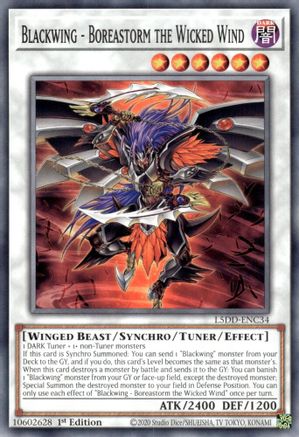 Blackwing - Boreastorm the Wicked Wind (L5DD-ENC34) -  - 1st Edition - Legendary 5D's Decks