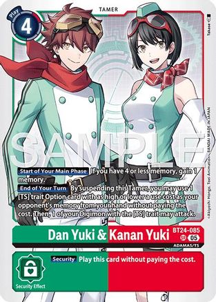 Dan Yuki & Kanan Yuki (BT24-085) Foil Super Rare - Time Stranger