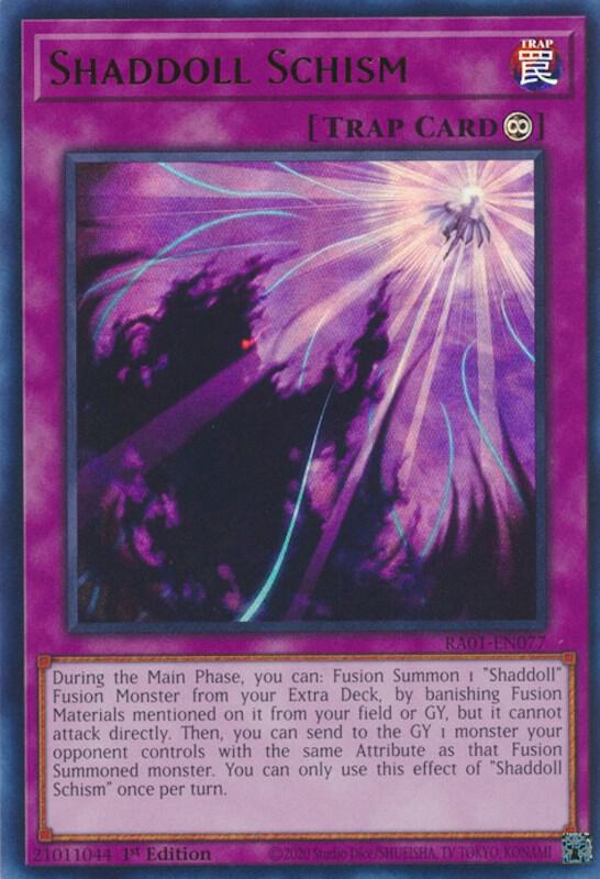 Shaddoll Schism UR RA01-EN077 (25th Anniversary Rarity Collection)  - 1st Edition