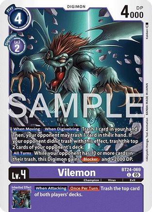 Vilemon (BT24-069)  Common - Time Stranger