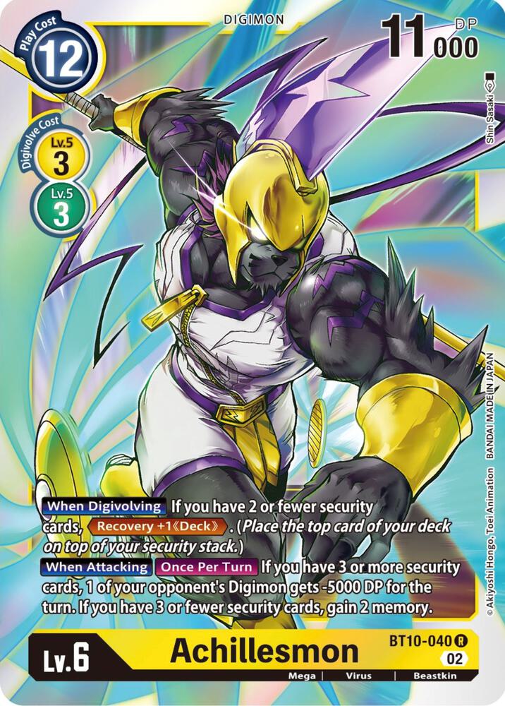 Achillesmon BT10-040 R (Xros Encounter)  - Foil