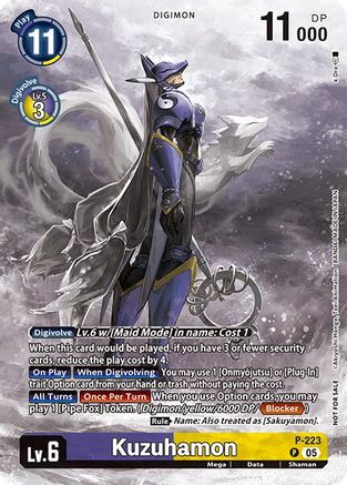Kuzuhamon (Time Stranger Box Topper) (P-223) Foil Promo - Digimon Promotion Cards