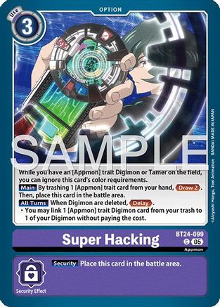Super Hacking (BT24-099)  Common - Time Stranger
