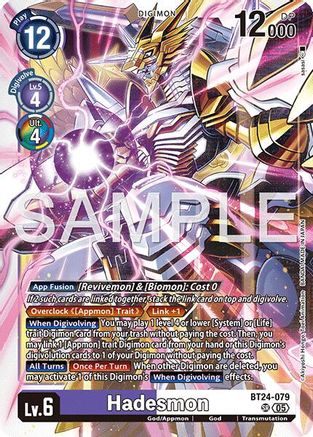 Hadesmon (BT24-079) Foil Super Rare - Time Stranger