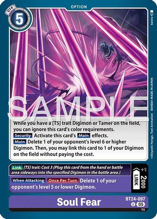 Soul Fear (BT24-097)  Uncommon - Time Stranger