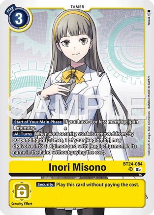 Inori Misono (BT24-084) Foil Super Rare - Time Stranger